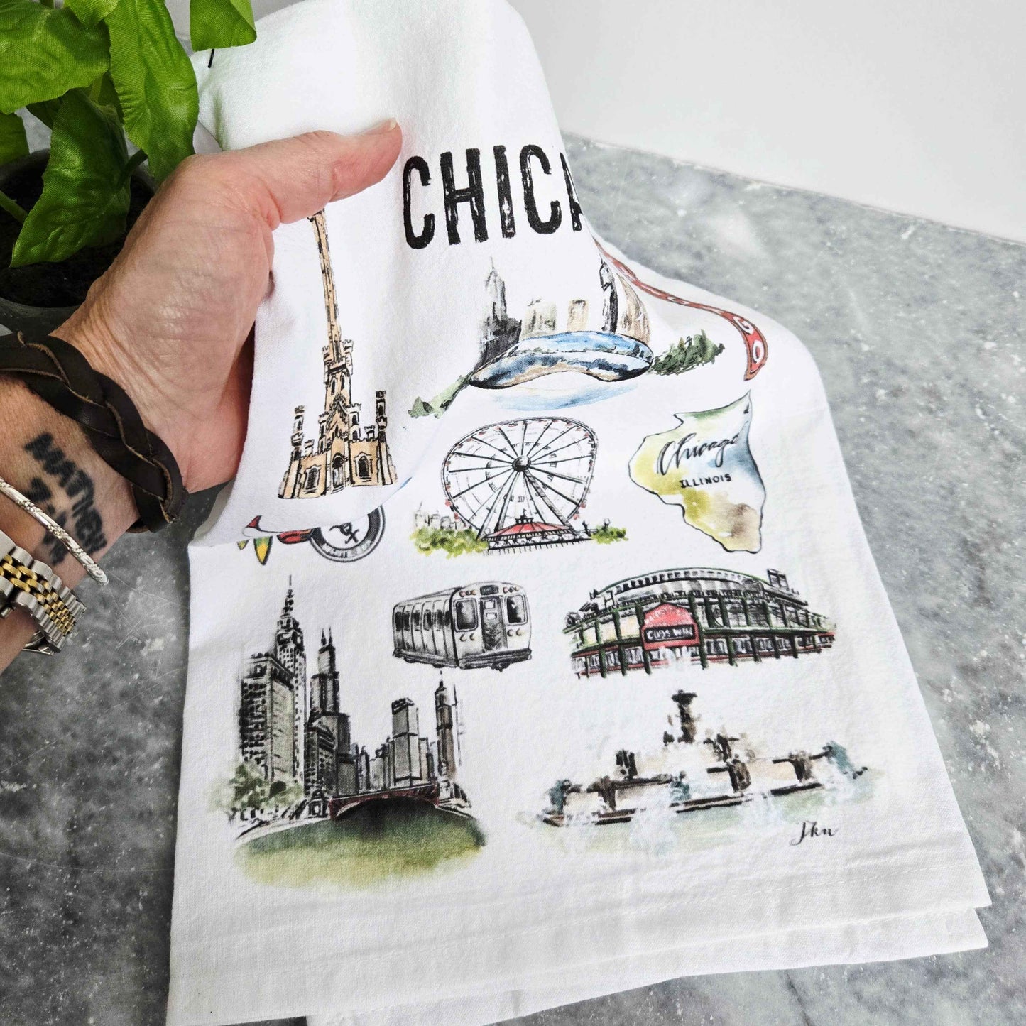 Tea Towel - Chicago