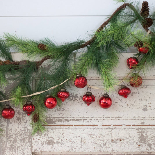 Garland - Red Mercury Glass