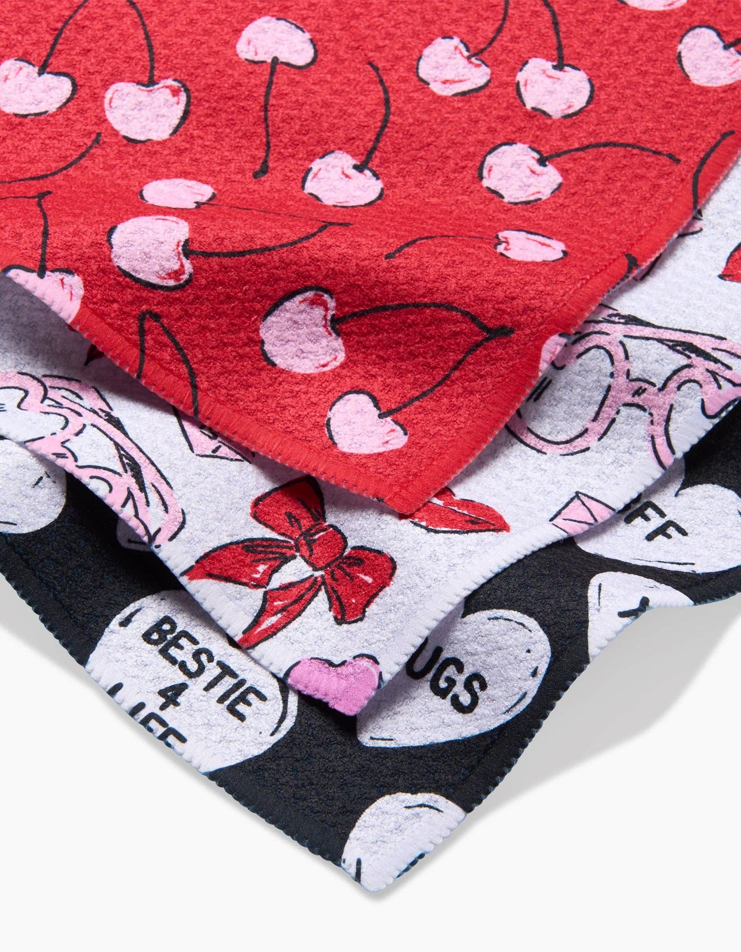 Geometry - Valentines Dishcloth Set