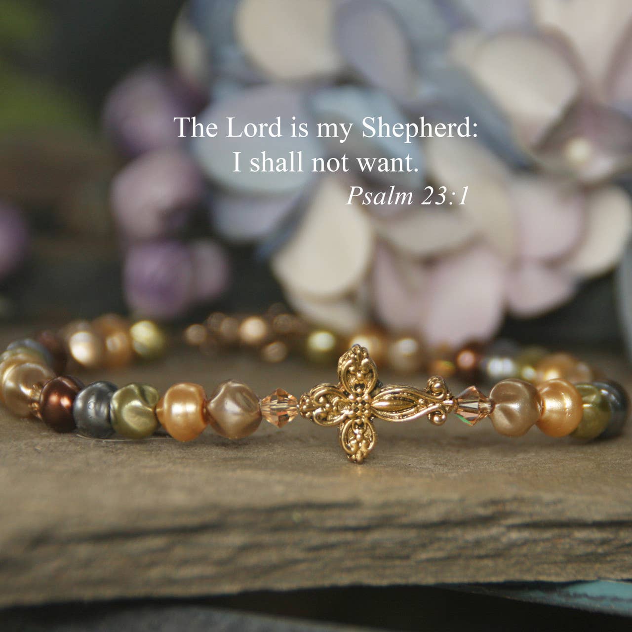 The Lord is My Shepherd Scripture Bracelet