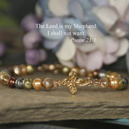 The Lord is My Shepherd Scripture Bracelet
