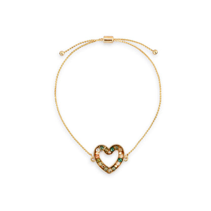 Heart Bracelet Green