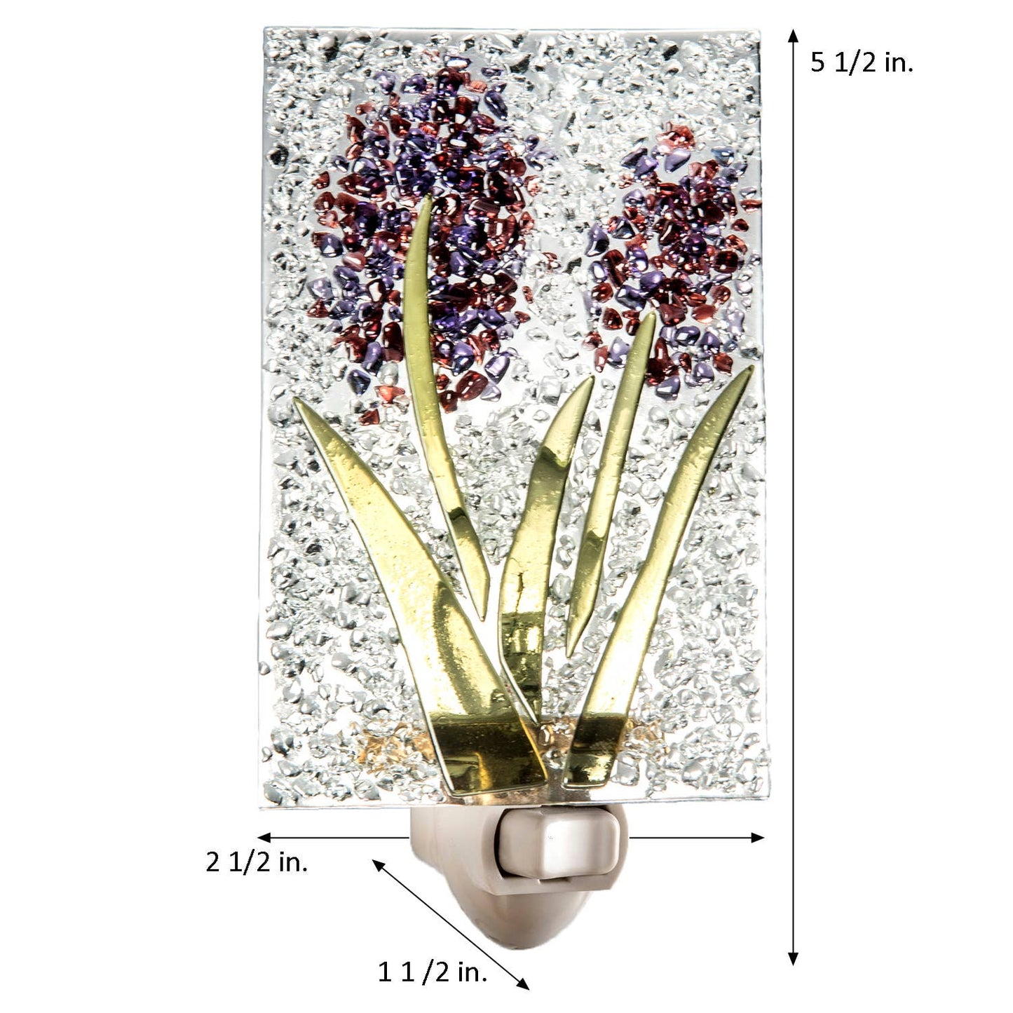 Fused Glass Flower Night Light