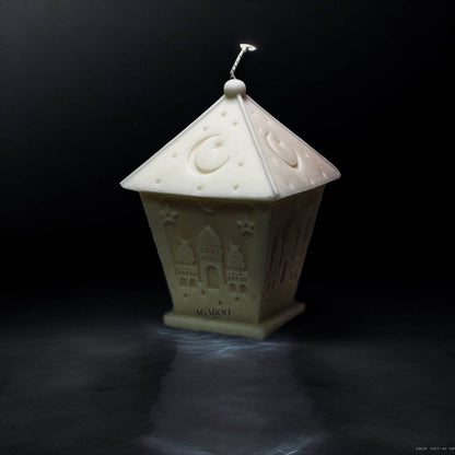 Ramadan Lantern Islam Candle 5.5x3.5in - Religion