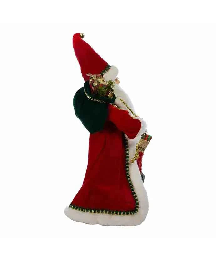 17“ KSA Kringles Fancy Santa With Stocking