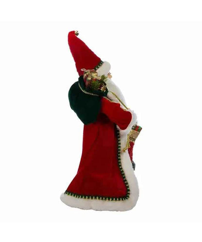17“ KSA Kringles Fancy Santa With Stocking
