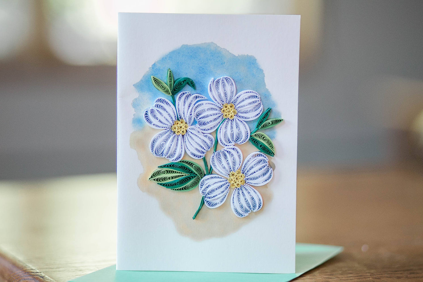 Dogwood Blossoms (Mini Quilled Card)