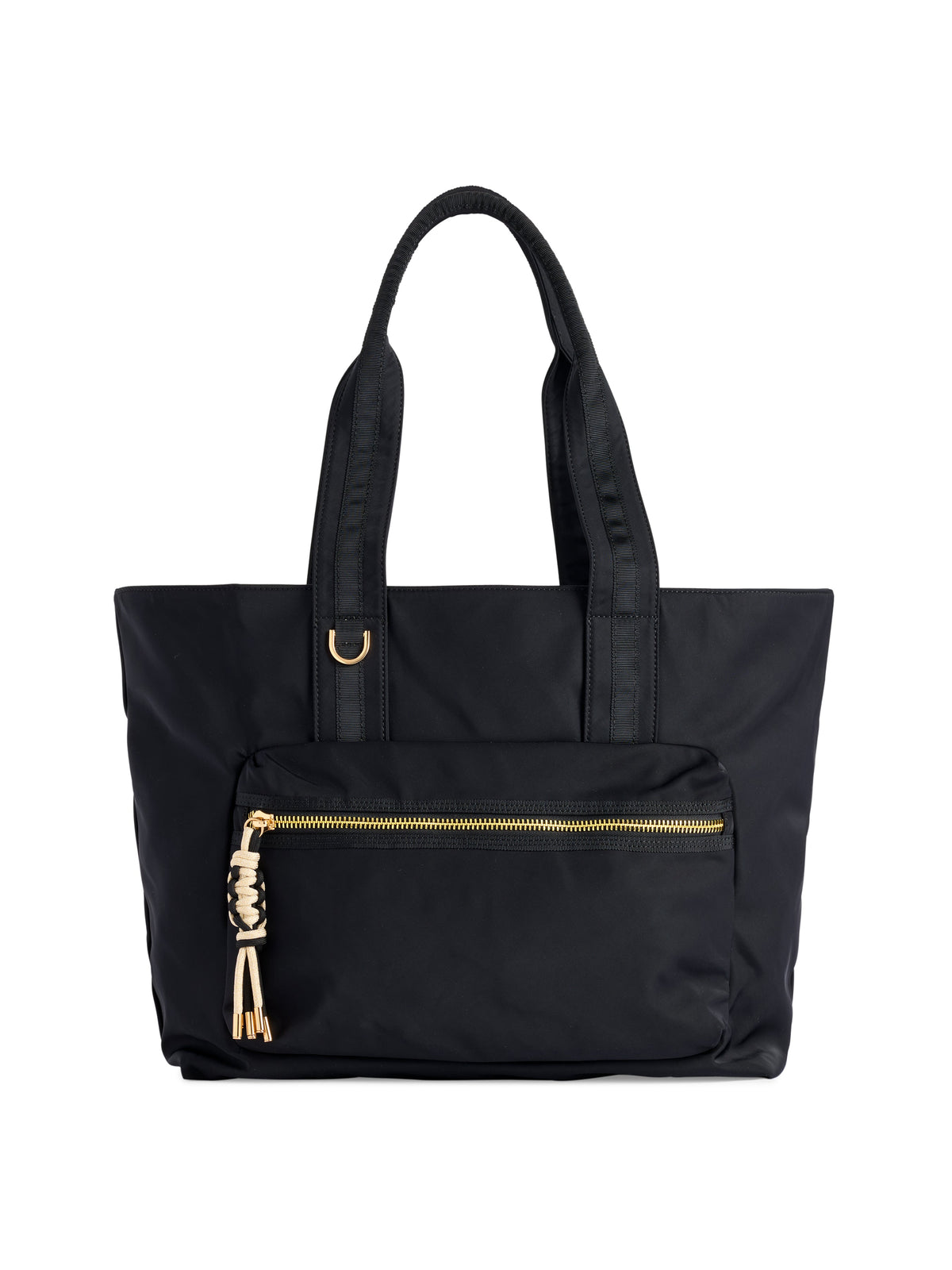 Jet Tote with Trolley Sleeve and Zip Pockets, Black