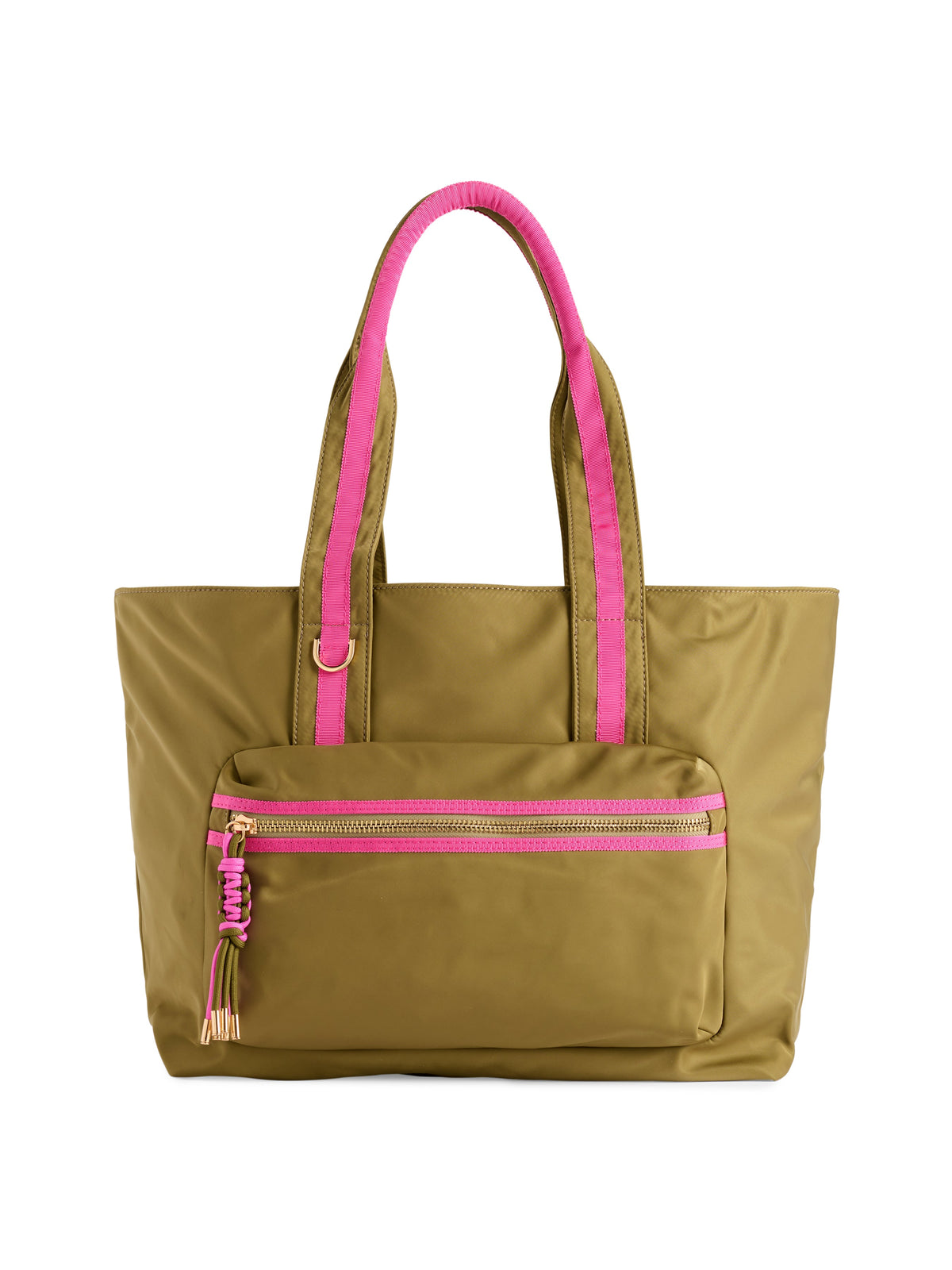 Jet Tote with Trolley Sleeve and Zip Pockets, Olive