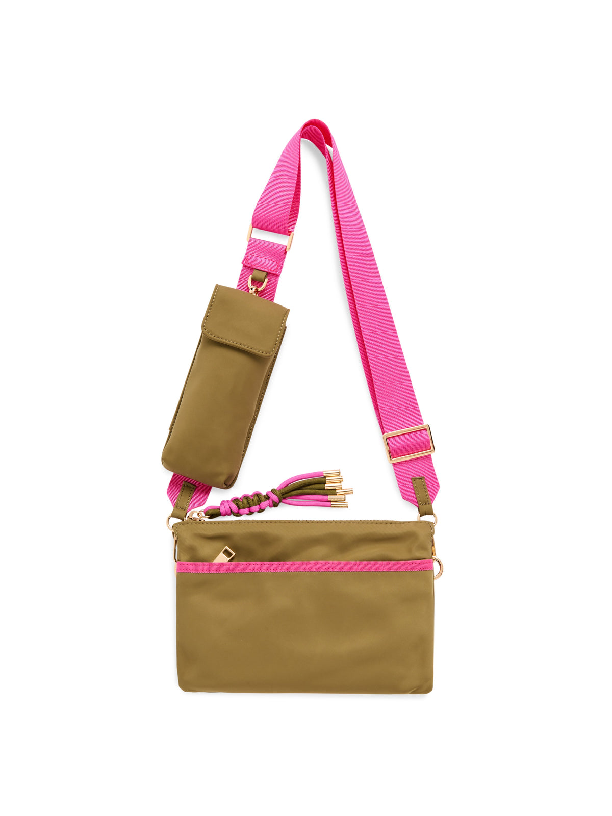 Jet Cross-Body Bag with Eyeglasses Pouch, Olive