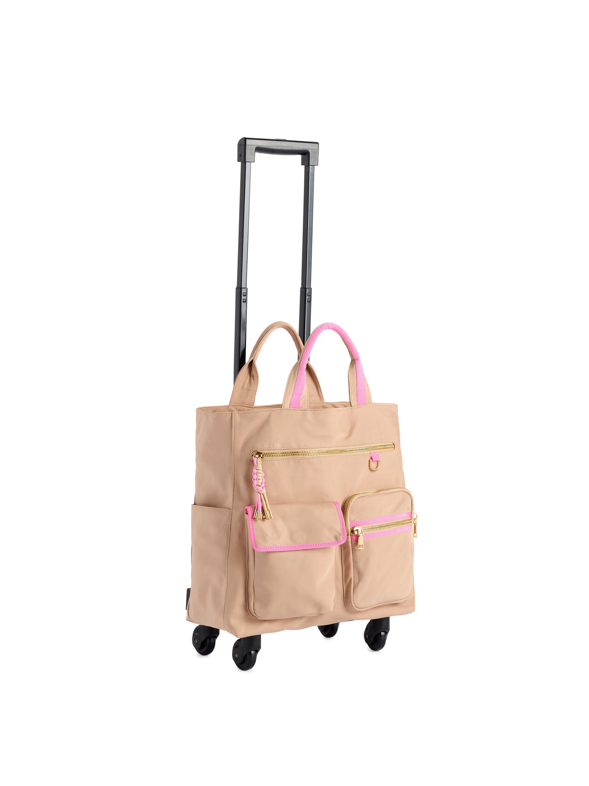 Jet 360 Roller Tote with Spinner Wheels, Tan