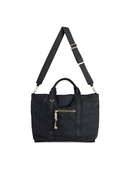 Jet Travel Tote with Cross-Body Strap, Black
