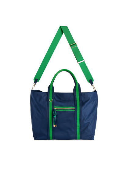 Jet Travel Tote with Cross-Body Strap, Navy
