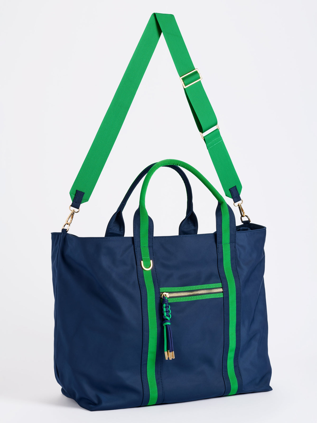 Jet Travel Tote with Cross-Body Strap, shown in a styled setting