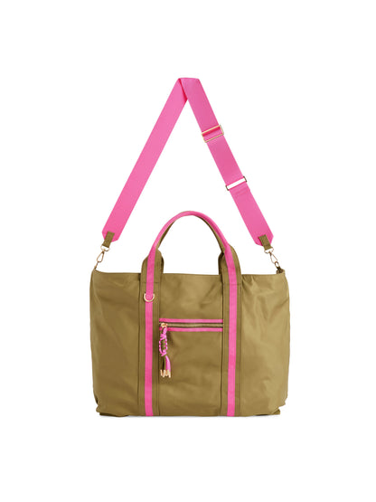 Jet Travel Tote with Cross-Body Strap, Olive