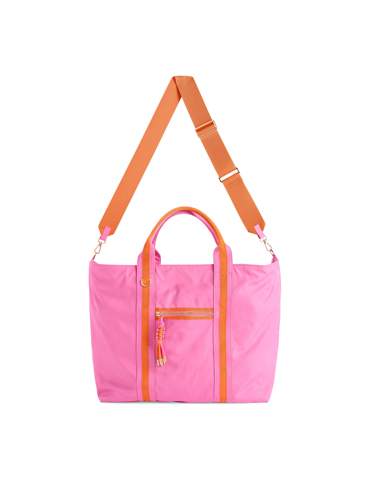 Jet Travel Tote with Cross-Body Strap, Pink