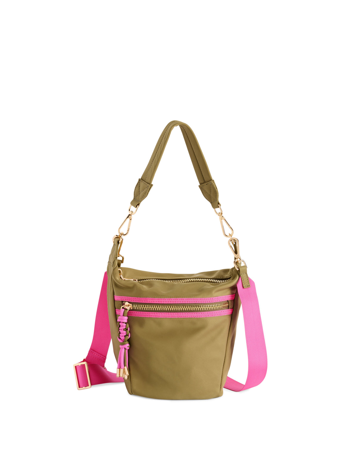 Jet Convertible Cross-Body Bag with Top Handles, Olive