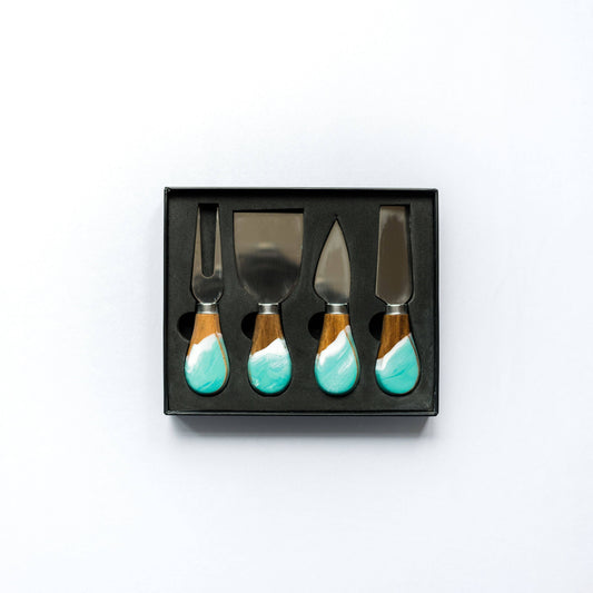 Resin Coated Cheese Knife Set of 4
