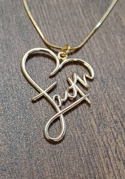 Faith Heart Necklace
