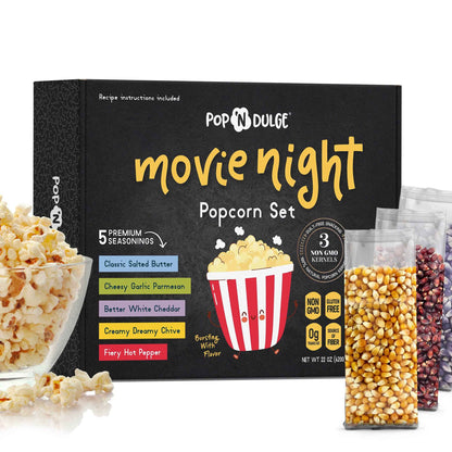 Movie Night Gift Basket Gourmet Popcorn Gift Set Fathers Day