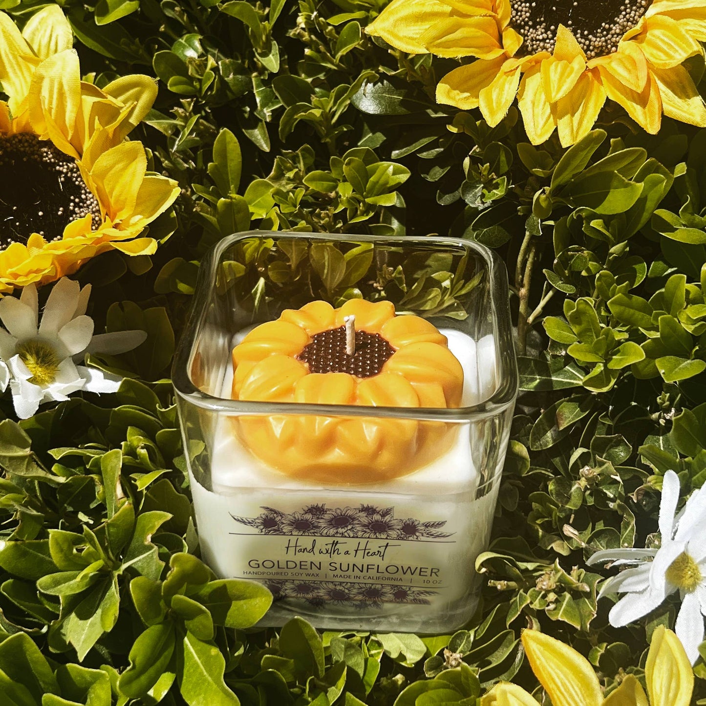 Golden Sunflower Soy Wax Candle