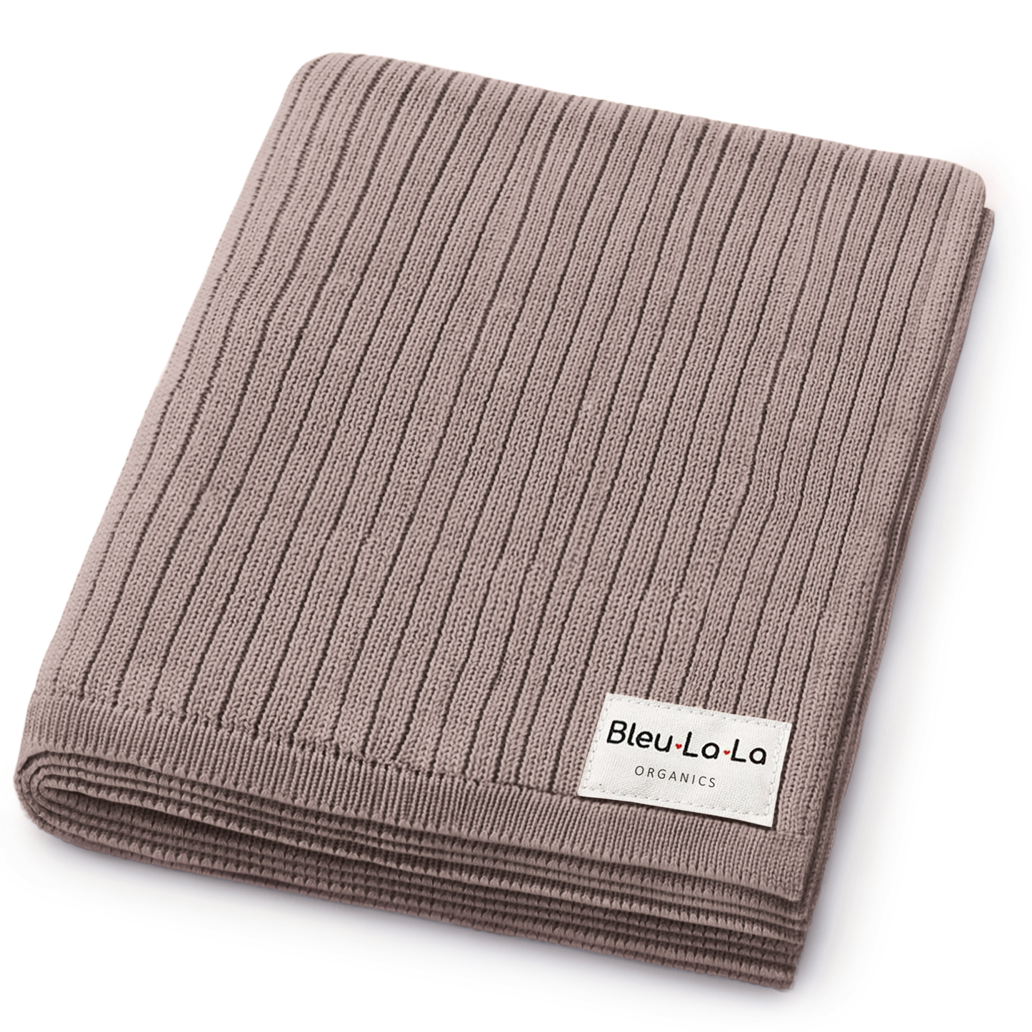 Ribbed Baby Swaddle Blanket: Mocha