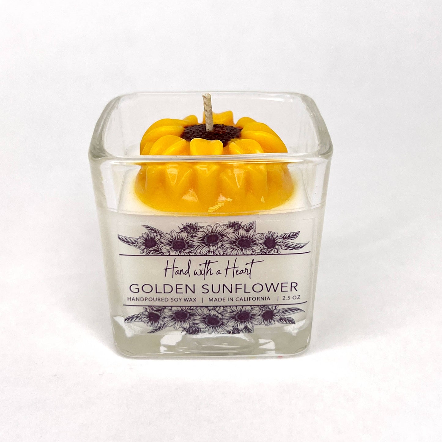 Golden Sunflower Soy Wax Candle