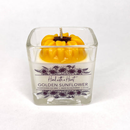 Golden Sunflower Soy Wax Candle
