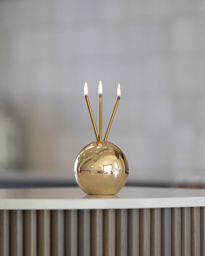 Neva Gold Metallic Vase for Everlasting Candles