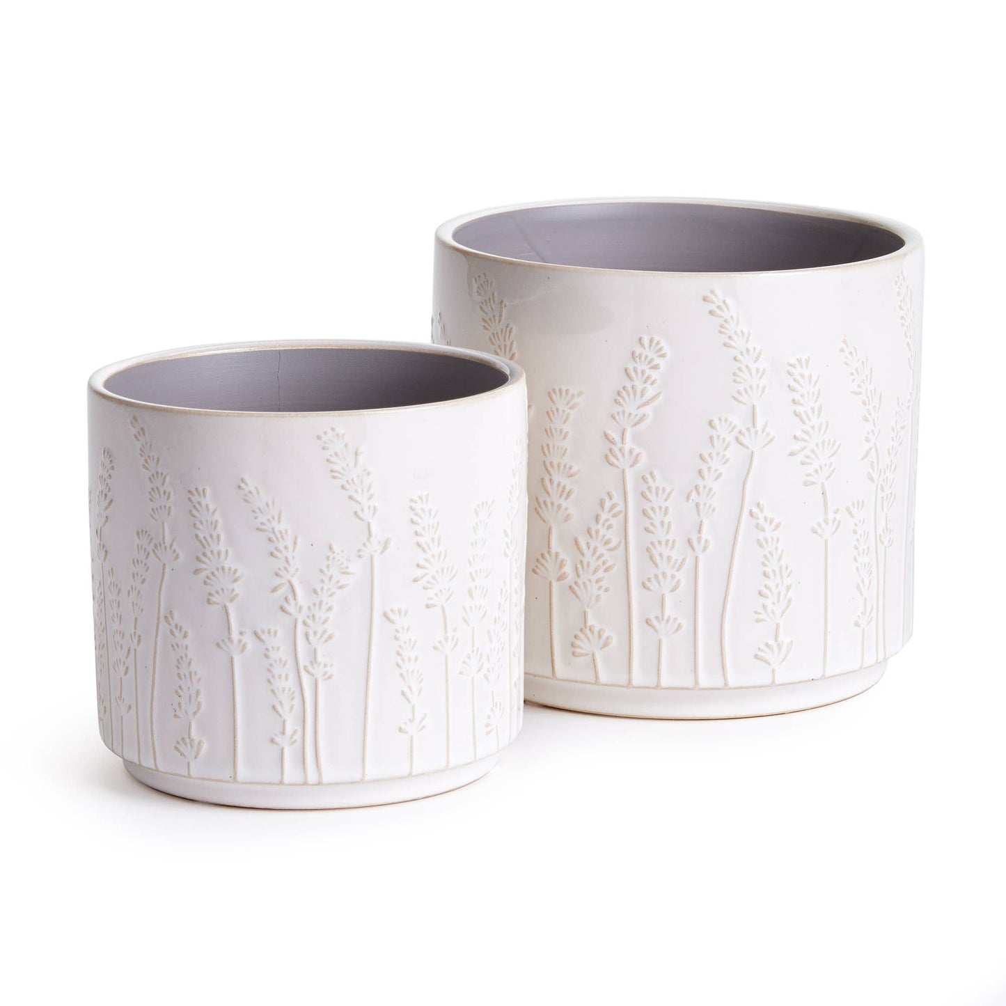 Maryam Pots, White -Set of 2