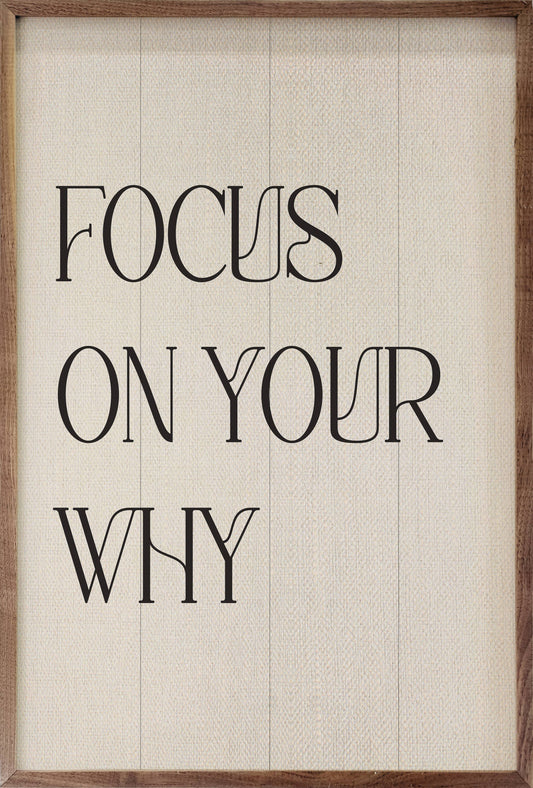 Focus On Your Why White