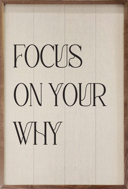 Focus On Your Why White