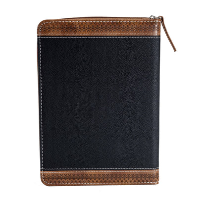 Divinity Boutique - Brown & Black Zippered Journal: Trust