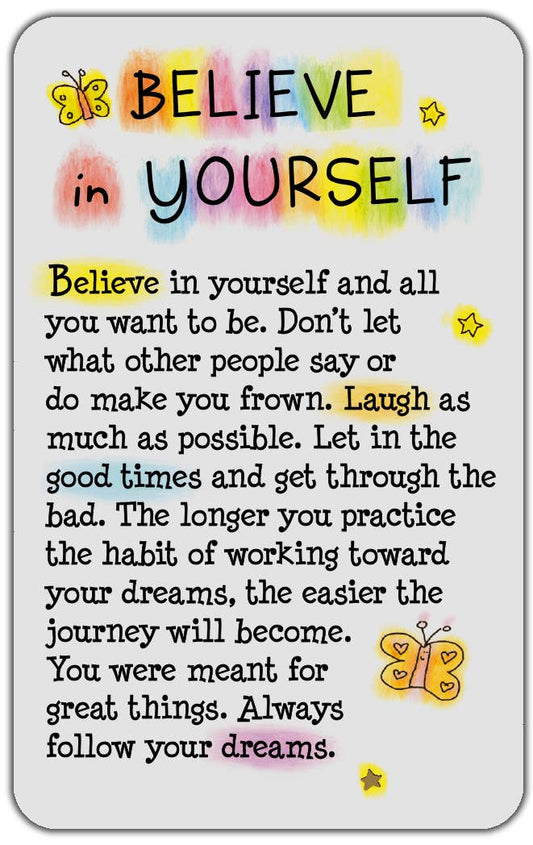 BELIEVE IN YOURSELF Wallet Card