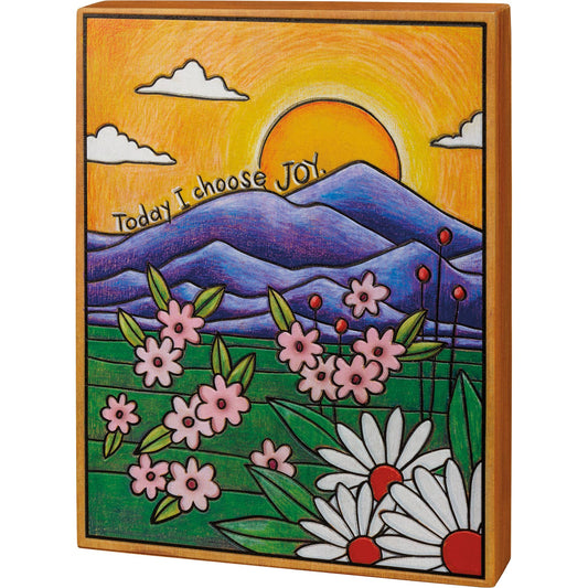 I Choose Joy Box Sign
