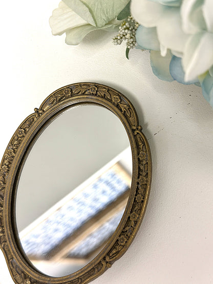 French Vintage Hand-Held Mirror