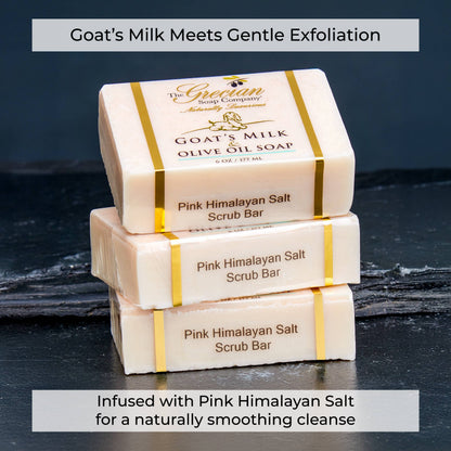 The Grecian Soap Company - Pink Himalayan Anti-Inflammatory Salt Exfoliating Scrub Bar