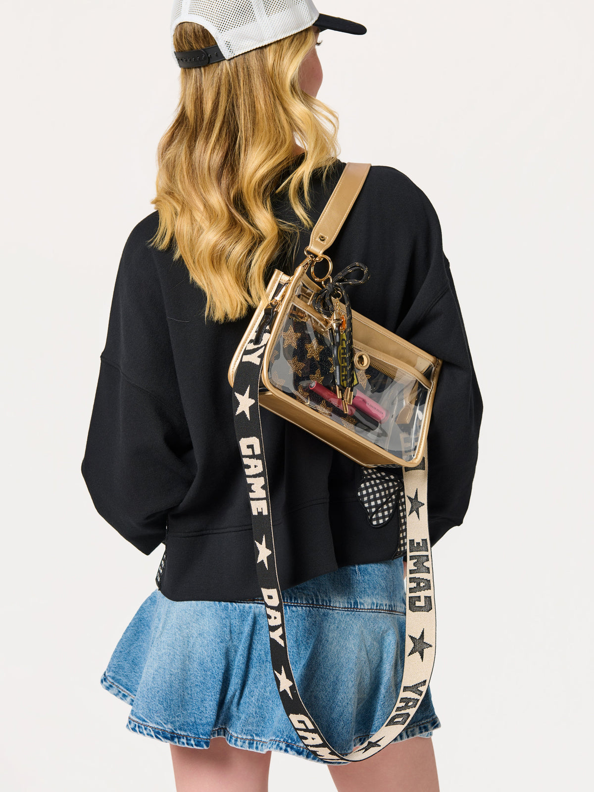 Game Day Interchangeable Bag Strap, shown in a styled setting