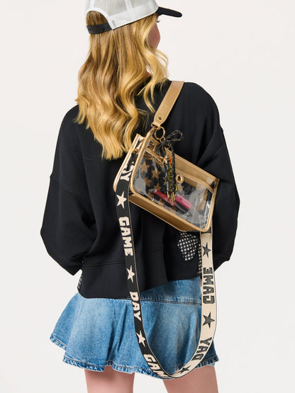 Game Day Interchangeable Bag Strap, shown in a styled setting