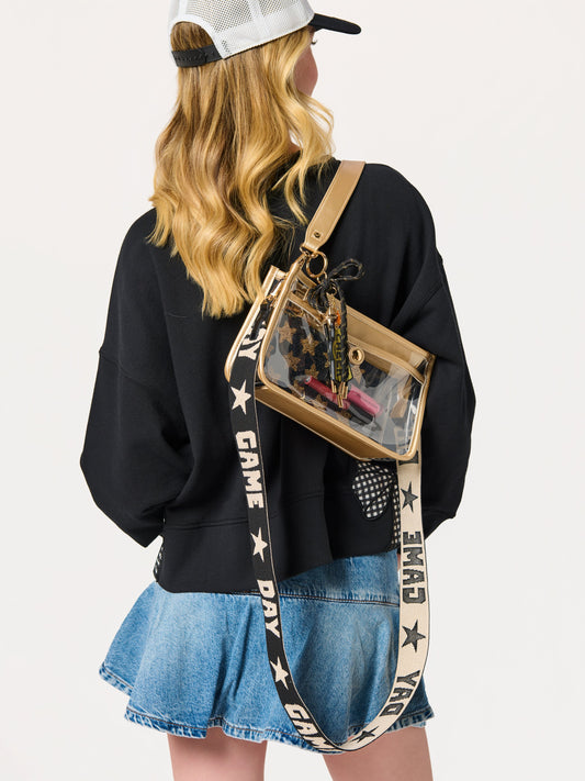 Game Day Interchangeable Bag Strap, shown in a styled setting