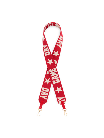 Game Day Interchangeable Bag Strap, Red