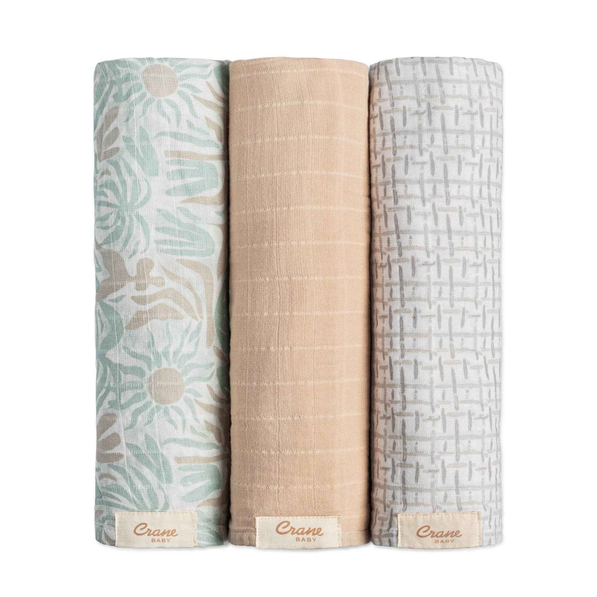 Crane Baby - Cove 3-pc. Swaddle Set (Beach Life)
