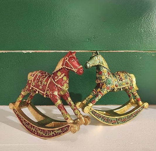 Dekorasyon Gifts  Decor - 5.5" Amara Rocking Horse