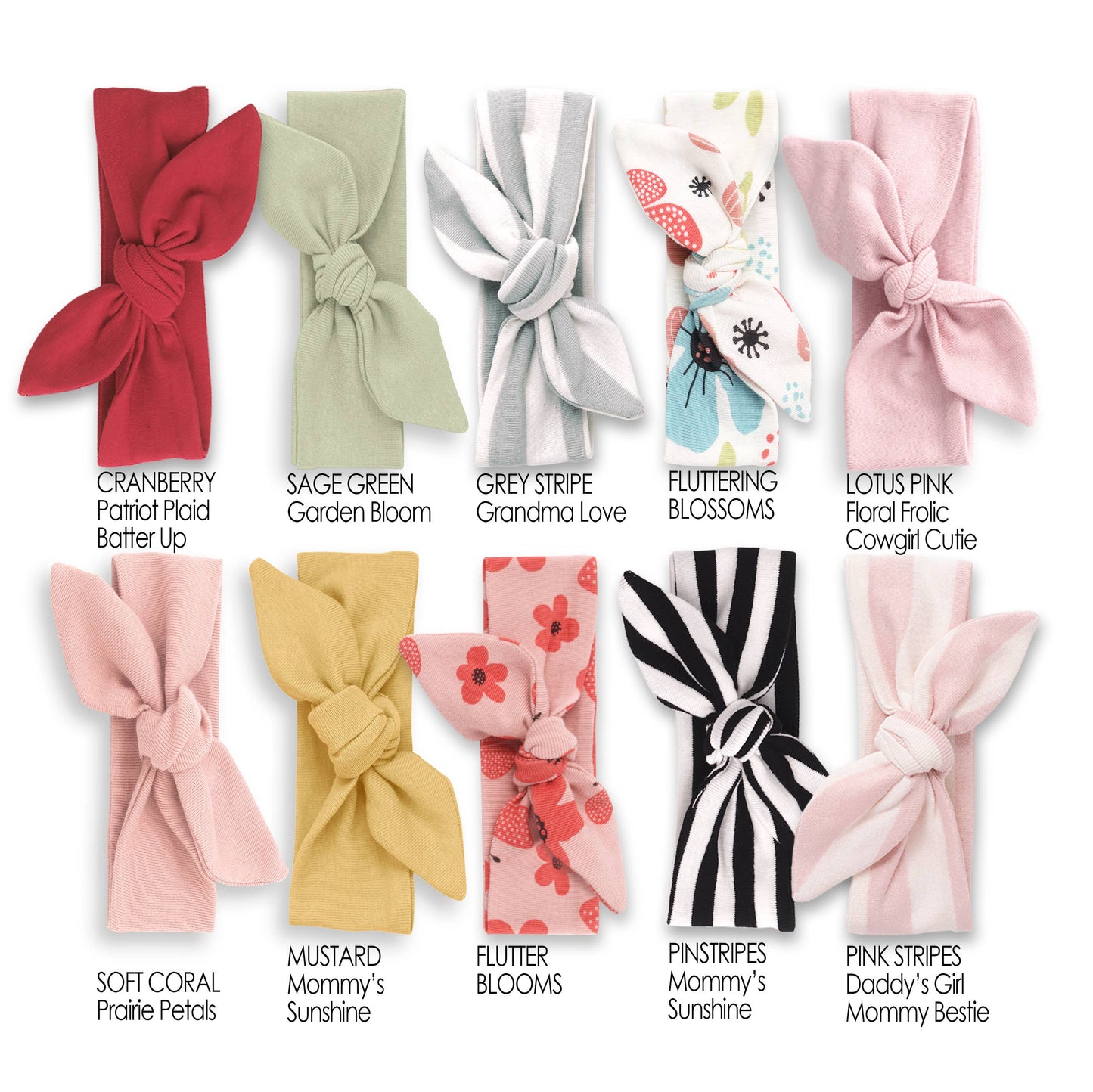 Baby Girl Headbands - One Size: Fluttering Blossoms Sold Separately