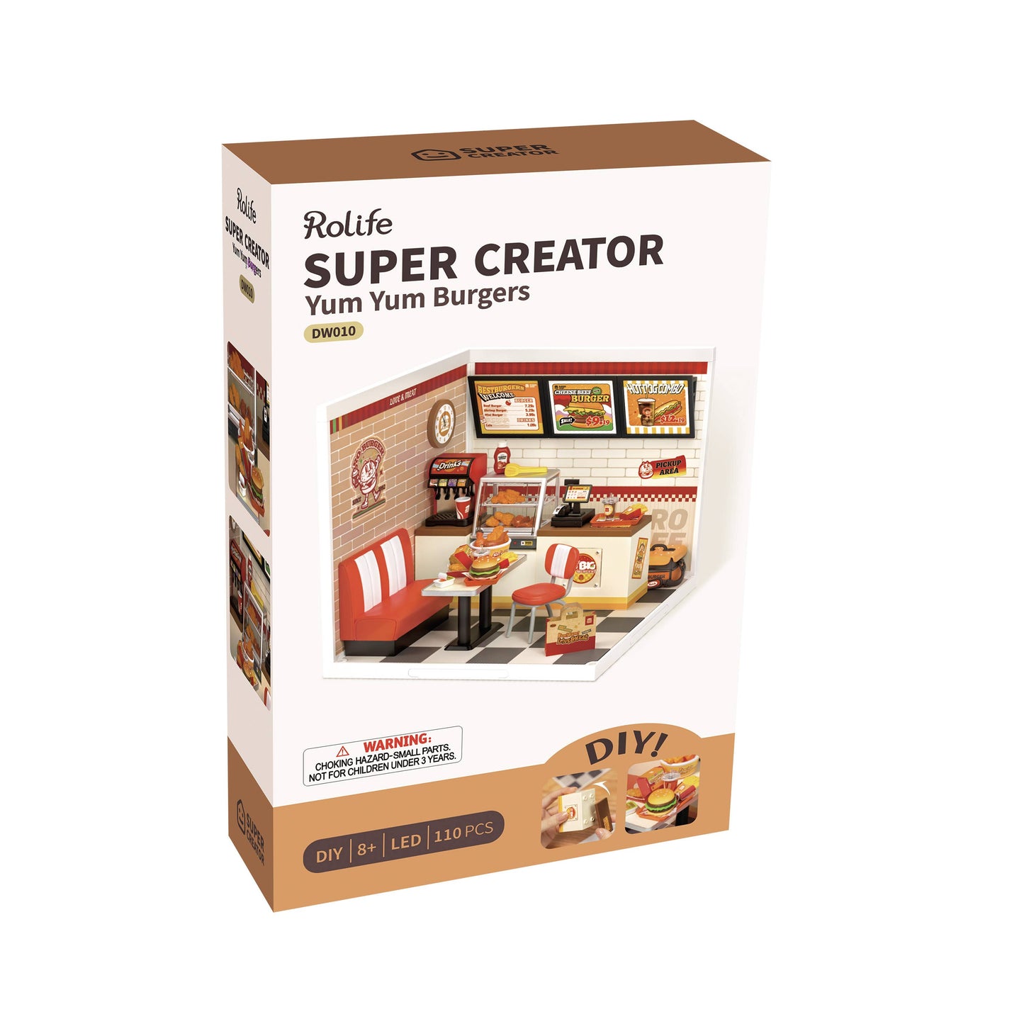 Hands Craft - DIY Miniature House Kit: Yum Yum Burgers