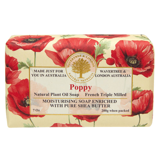 Wavertree & London Poppy Luxury Soap Bars