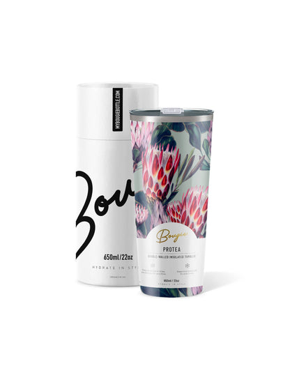 Protea – Desert Flower Insulated Tumbler | 22oz | Gift Tube
