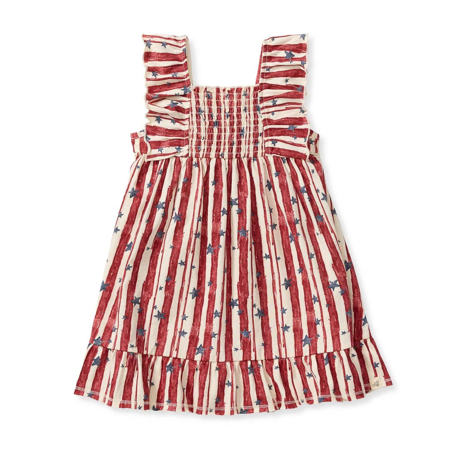 Stars & Stripes Organic Cotton Dress: 18M
