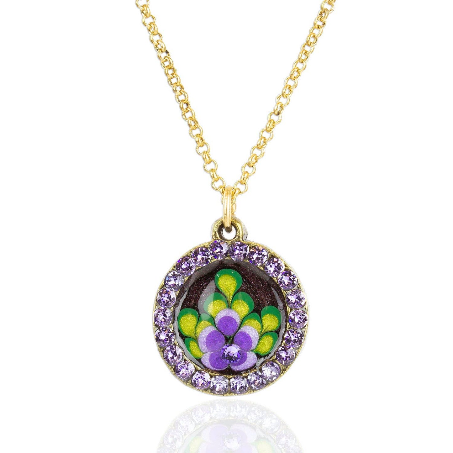 Aster Crystal Jill's Garden Necklace