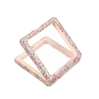 Square Ceramic Rhinestones Jewelry Box